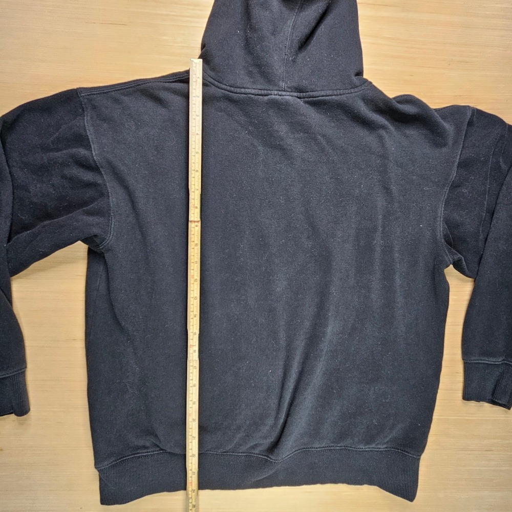 Ariat Black Pullover Hoodie Sweatshirt Men's S Neon Green Logo Spellout Graphic - Picture 7 of 9